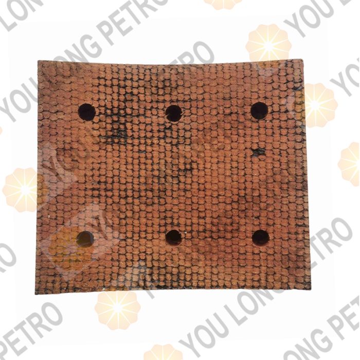 WL2391,EDE EDES Continental Emsco 1-1/4 x 10 x 12 Inch (in) Main Drum Brake Block 3/8 x 1-1/2 in. FHS