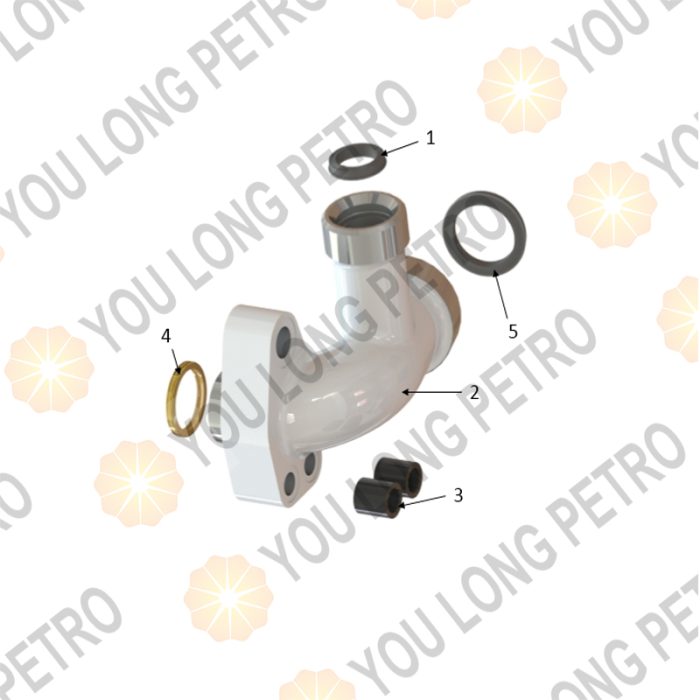 Hulliburton HT400 SJPETRO SJ SERVA  TPH400 Fluid-End Parts Curved Discharge Flange Subassembly