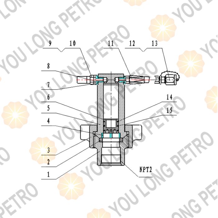 NOV MD Totco Crown Wagner SJPETRO RGPETRO Drilling Instrument JPIM SZJ-I Piston-Type Riser Pressure Sensor