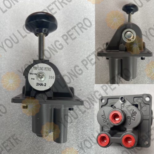 Rexroth Wabco AVENTICS 2-HA-2 Control Air Pilotair Valve, R431005003, P59335, 3/2 Way Manual Poppet Valve for Oilfield