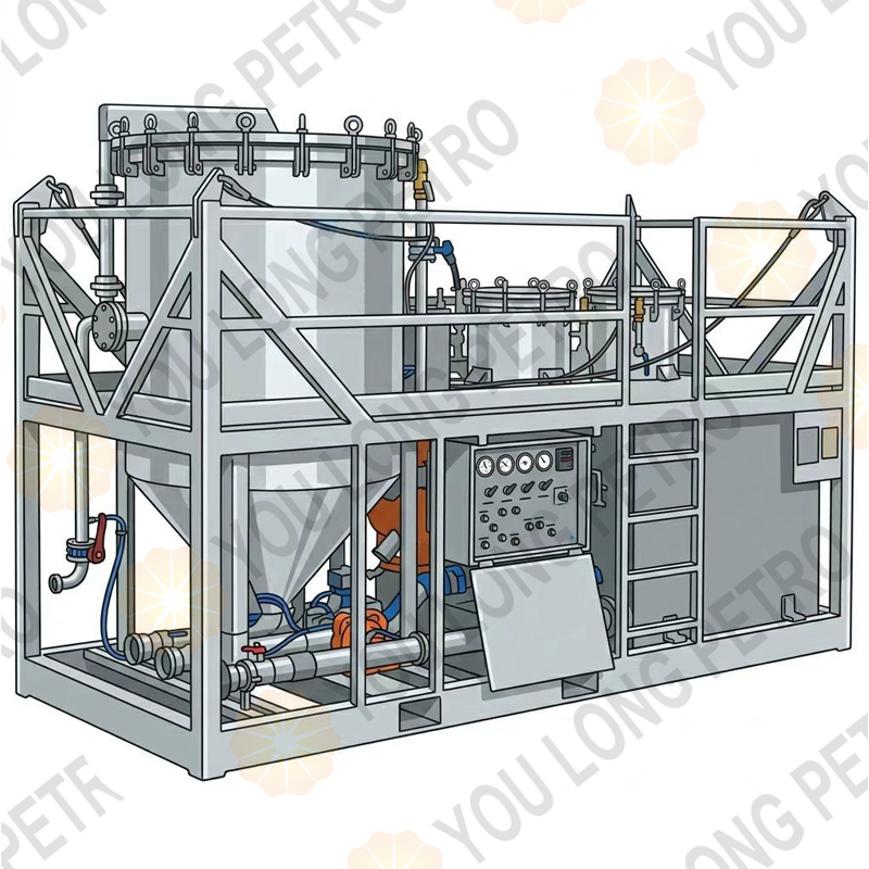 Twin Filter VPL600-C Combination Filter Unit Vertical Pressure Leaf And Dual Vessel Filtration Units