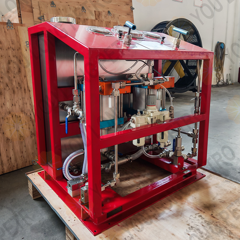 10000psi QST 70-J Pressure Test Pump Pneumatic Bop Pressure Testing Unit with Chart Recorder