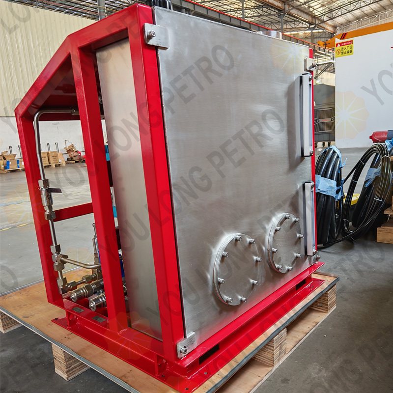 10000psi QST 70-J Pressure Test Pump Pneumatic Bop Pressure Testing Unit with Chart Recorder