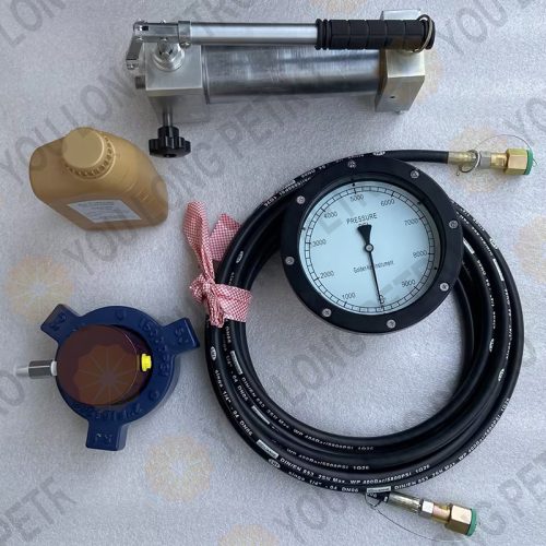 Standpipe System Pressure Sensor & Pressure Gauge 10000psi & Connection Cable & Hand Pump & Hydraulic Oil NOV MD Totco Crown Wagner SJPETRO JPIM