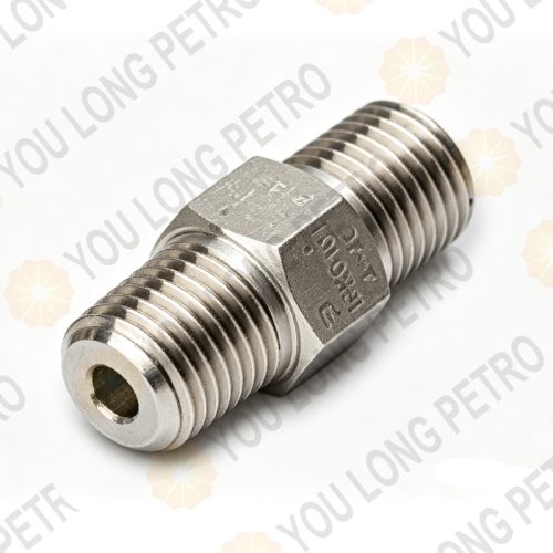 YA01-6-4C NPT Adapter Parker Type-M 9/16" - 18UNF TO 1/4" NPT 15000 PSI 316 Stainless steel