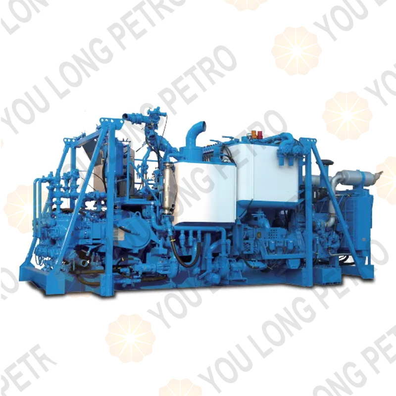 PCS-521B Cementing Equipment Skid Mounted Auto Density Control Double Pump Serva