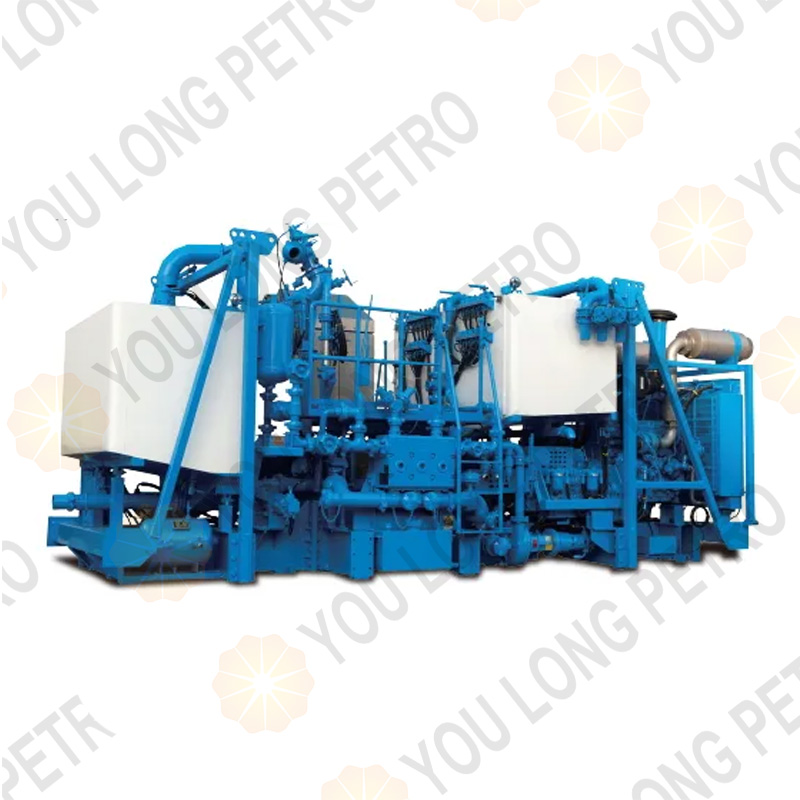 PCS-621B Cementing Equipment Skid Mounted Auto Density Control Double Pump SJS SERVA