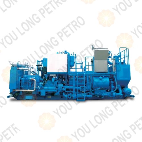 PCS-821B Cementing Equipment Skid Mounted Auto Density Control Double Pump SJS SERVA