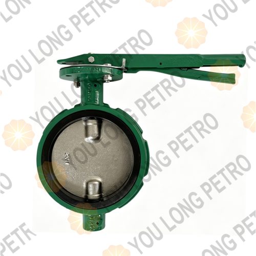 NBR Seat Ductile Iron Nickel Plated Disc Butterfly Valves NE-D Wafer Demco