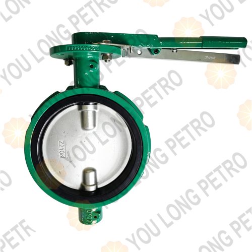NBR Seat Stainless Steel Disc Butterfly Valves NE-D Wafer Demco